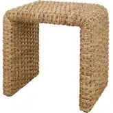 Vaine Side Table in Natural Abaca